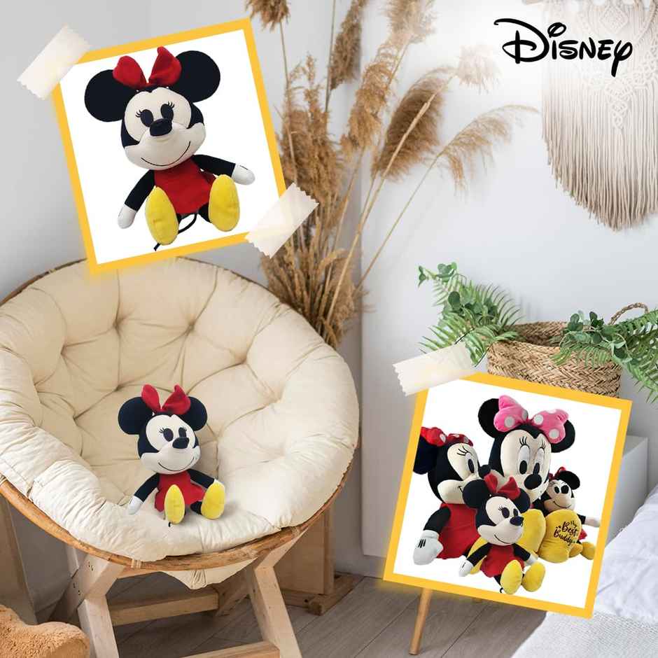 Disney Minnie Mouse Soft Toy 8 Inches Plush Lovable Huggable Stuffed Animal For Kid Toy For Ages 2+