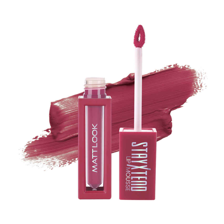 Mattlook Stayxtend Lip Mousse Enriched With Vitamin E & Non Sticky Formula | Shade 19