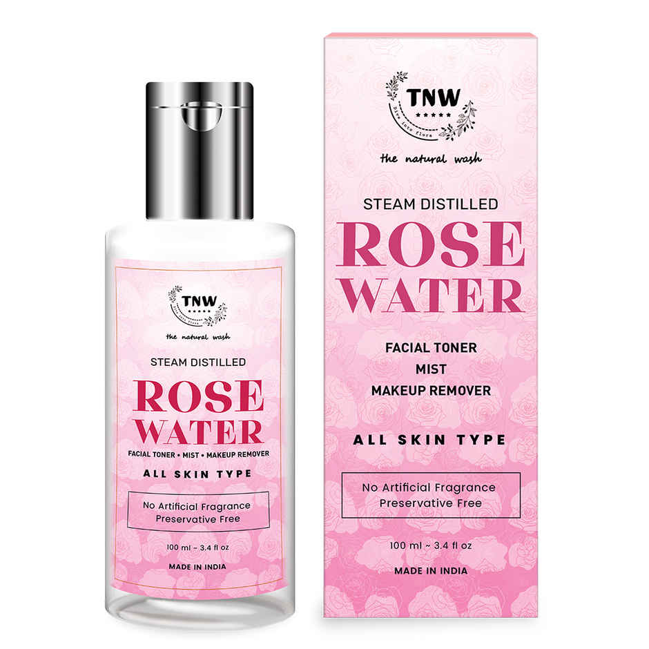 The Natural Wash Steam Distilled Rose Water for Toning & Hydrating | No Artificial Fragrance