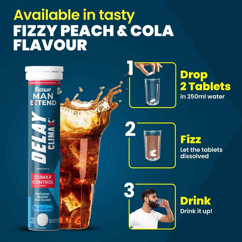 Fast&Up Delay Climax Supplement | Cola | Discreet & Convenient