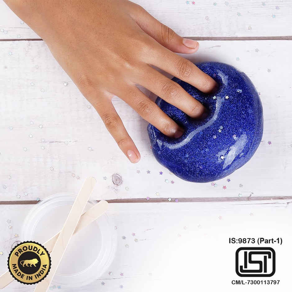 Wembley Blue Galaxy Fluffy Slime Kit - Creative Slime Making Kit for Kids 8+