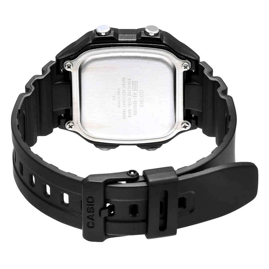 Casio Men's Youth Series Digital Black Dial Watch | AE-1200WH-1BVDF (D098)