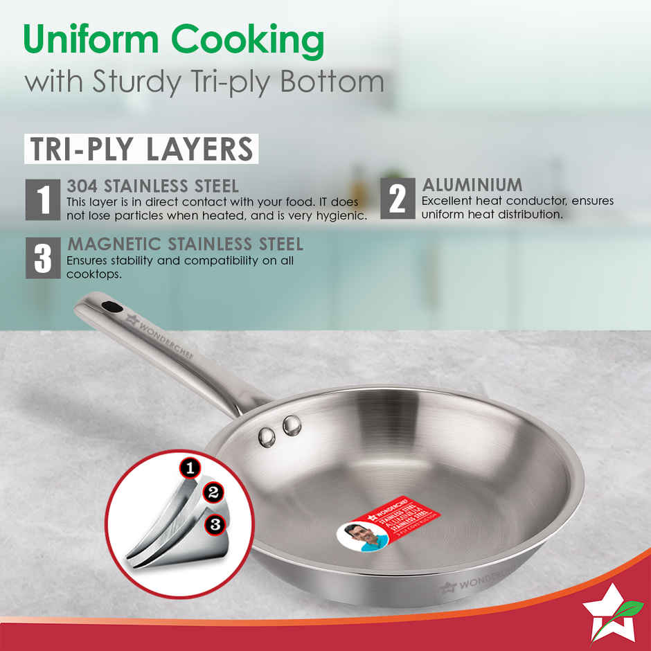 Wonderchef Stella Triply Stainless Steel Cookware Set