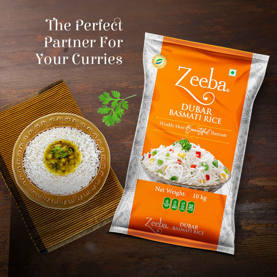 Zeeba Dubar Basmati 1121 Steam | Short Grain