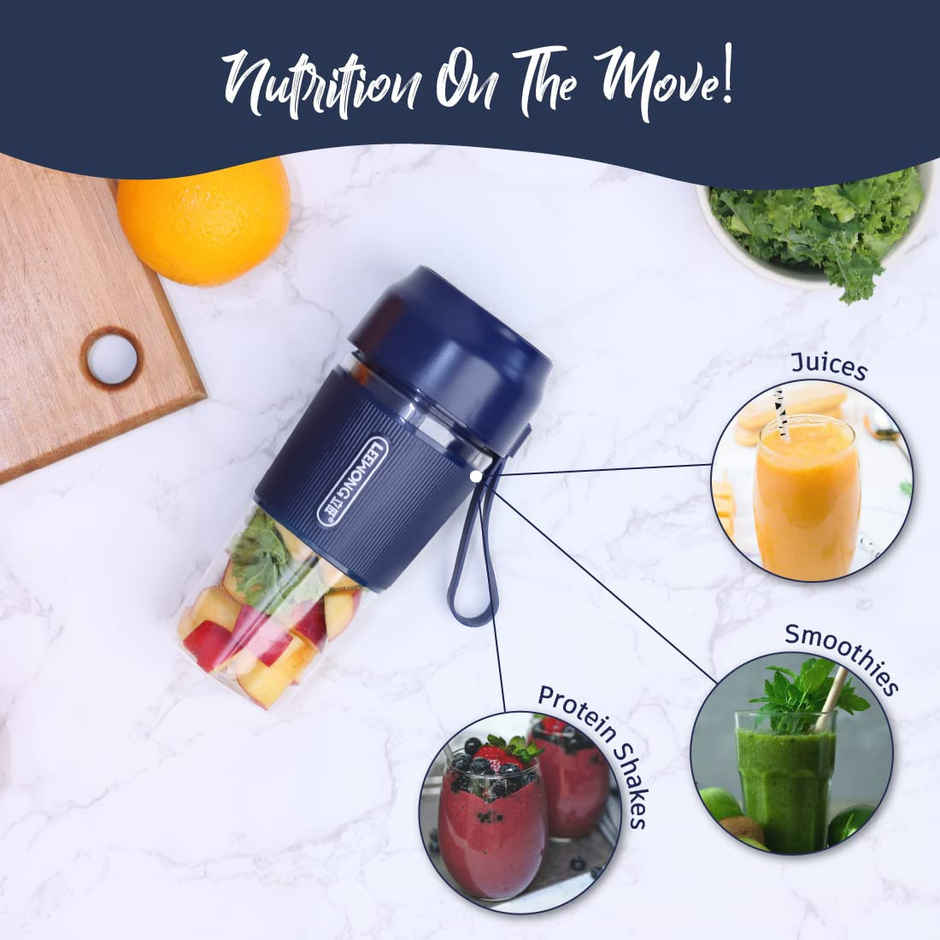 Wonderchef Nutri Blend Go 400 W Blender(300ML) - Stainless Steel (One Speed)