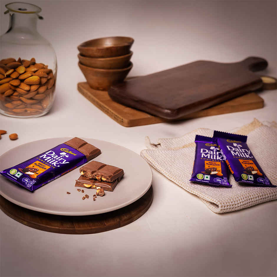 Cadbury Dairy Milk Roast Almond Chocolate Bar Pack