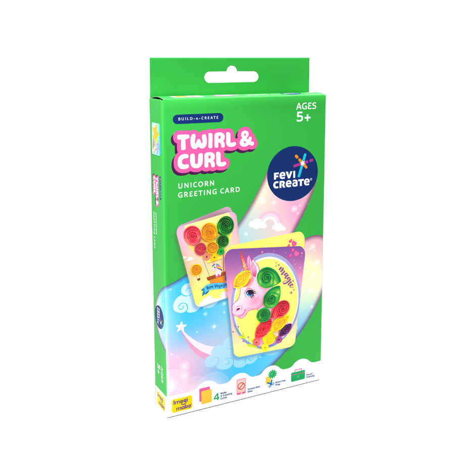 Fevicreate Unicorn Quilling Art Kit for Children | Birthday Return Gifts for Kids