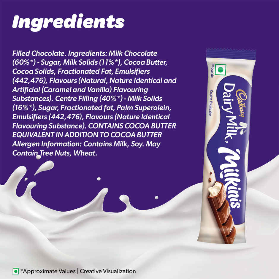 Cadbury Dairy Milk Milkinis Chocolate Bar