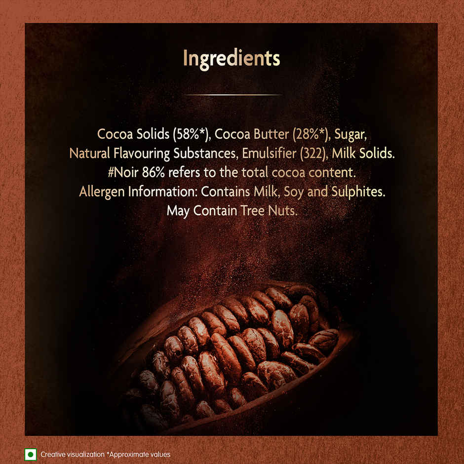 COTE D'OR 86% Dark Premium Belgian Chocolate Bar