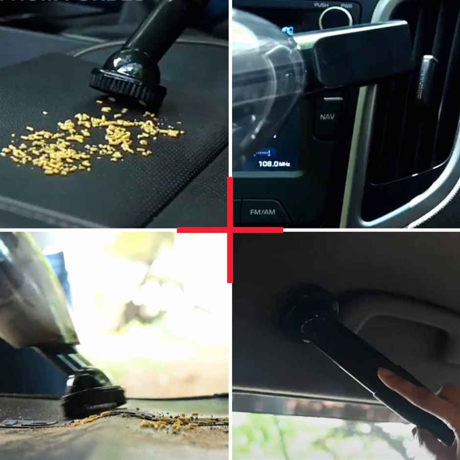 Eureka Forbes Car Vac 100 Watts Powerful Suction Vacuum Cleaner(Black And Red)