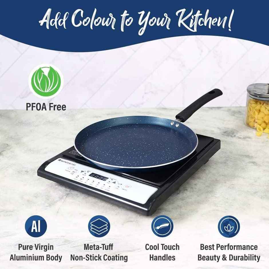 Wonderchef Galaxy Dosa Tawa 28Cm, Midnight Blue, 2 Years Warranty