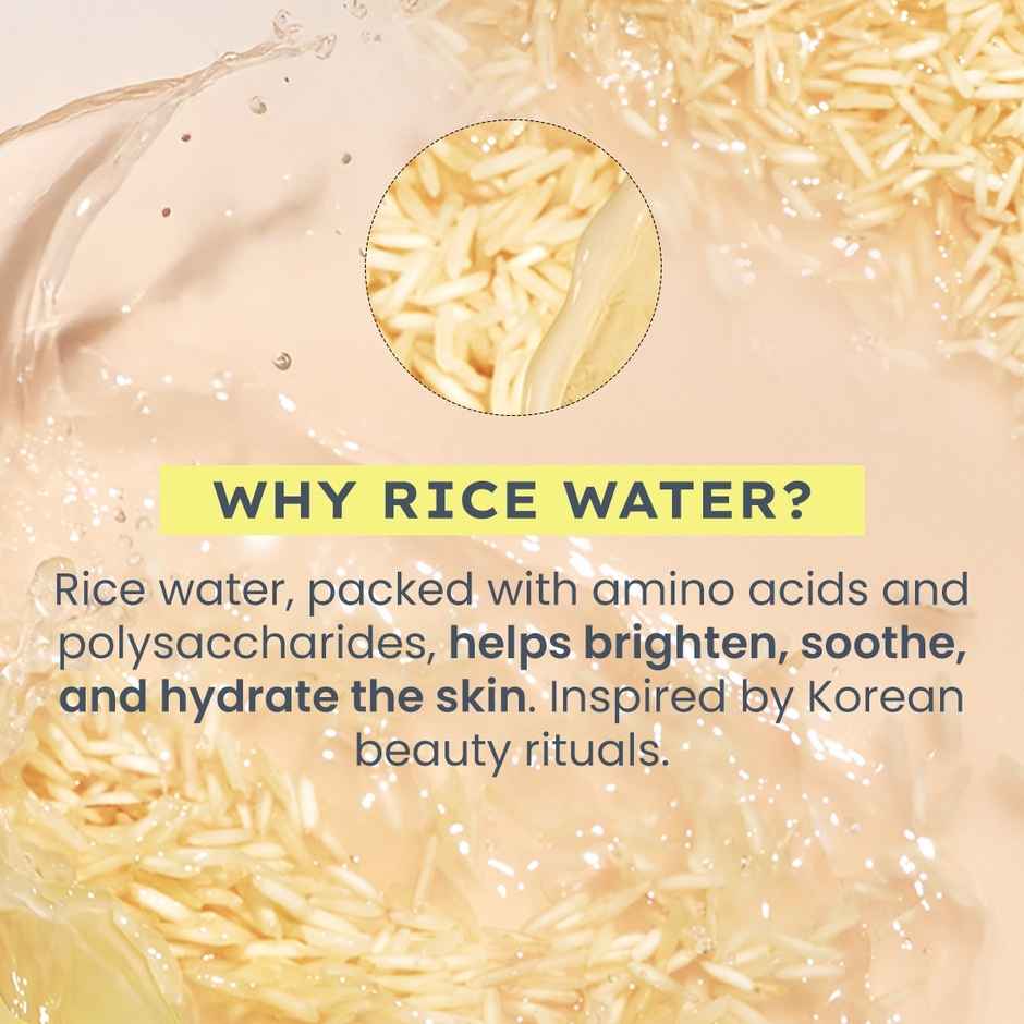 Hyphen 44% Rice Water Brightening Face Serum Pads with 5% Niacinamide Blend