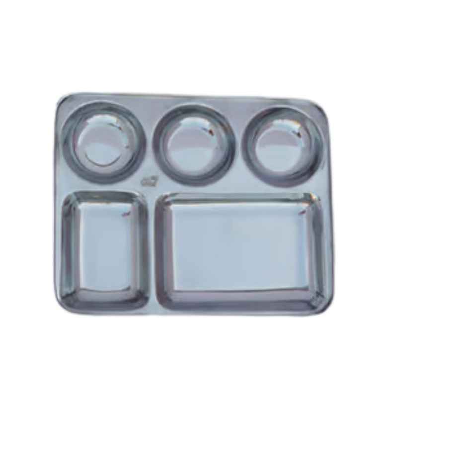 Jasco Stainless Steel Bhojan Thal With Spoon And Fork