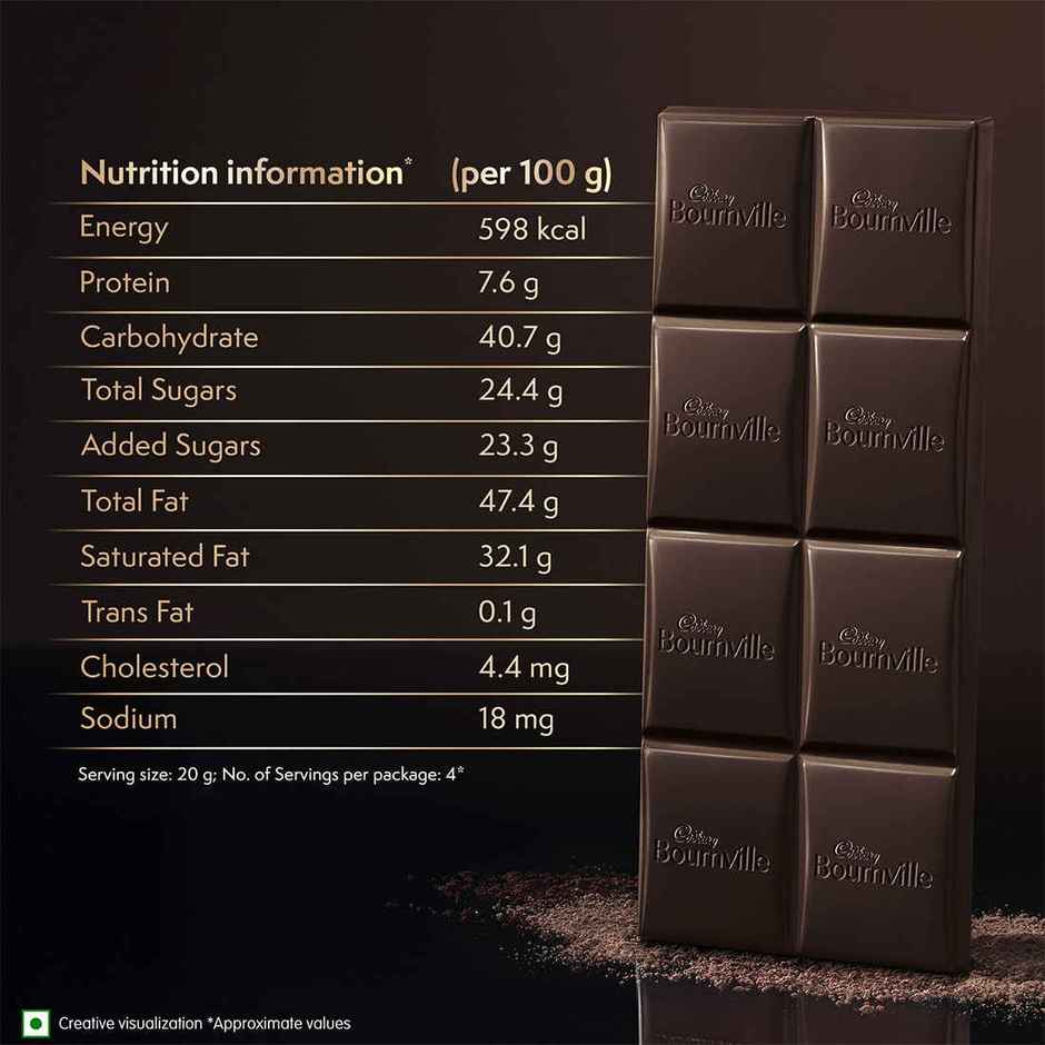 Cadbury Bournville Rich Cocoa 70% Dark Chocolate Bar