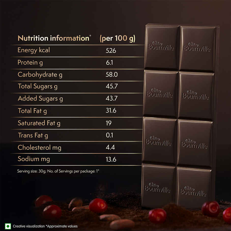 Cadbury Bournville Cranberry Dark Chocolate Bar