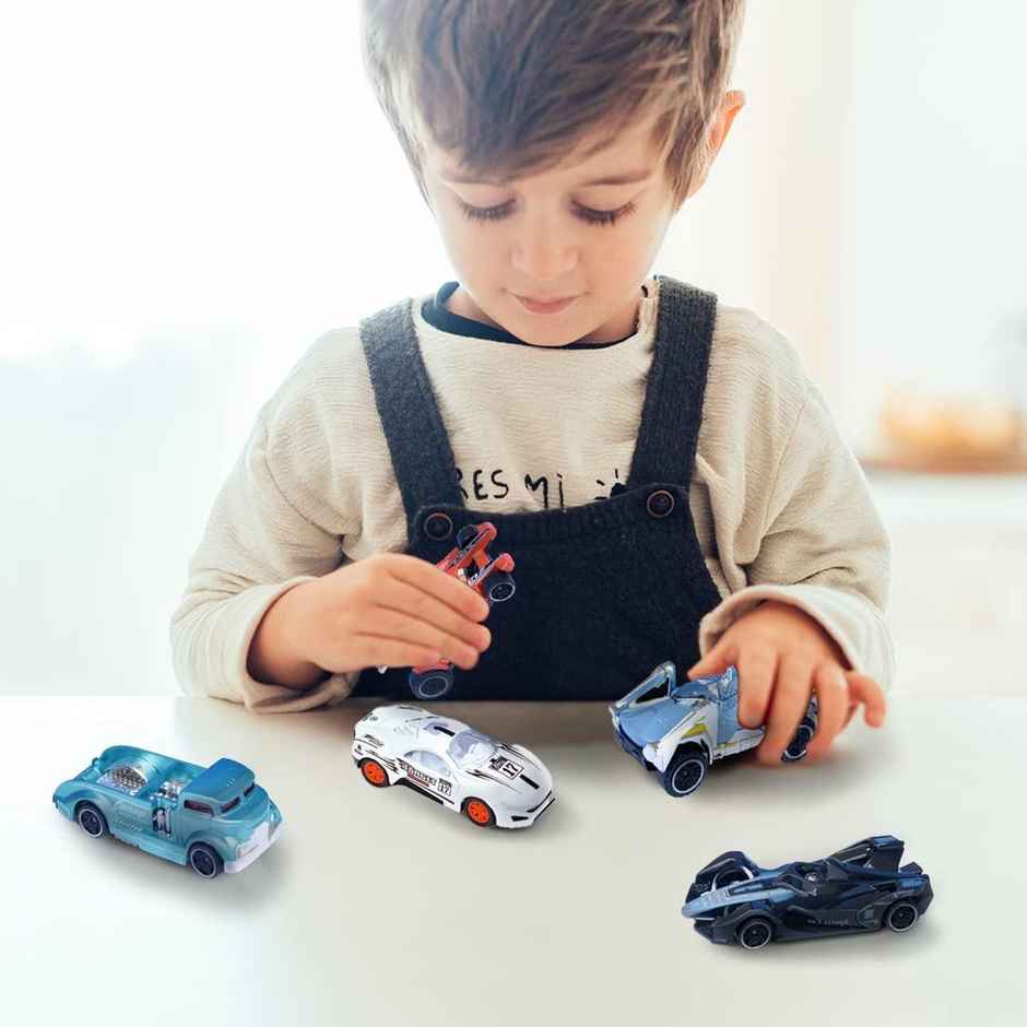 Wembley Free Wheel + Pull Back Metal Die Cast Metal X Racers Toy Car Vehicle Multicolor (Set Of 3)