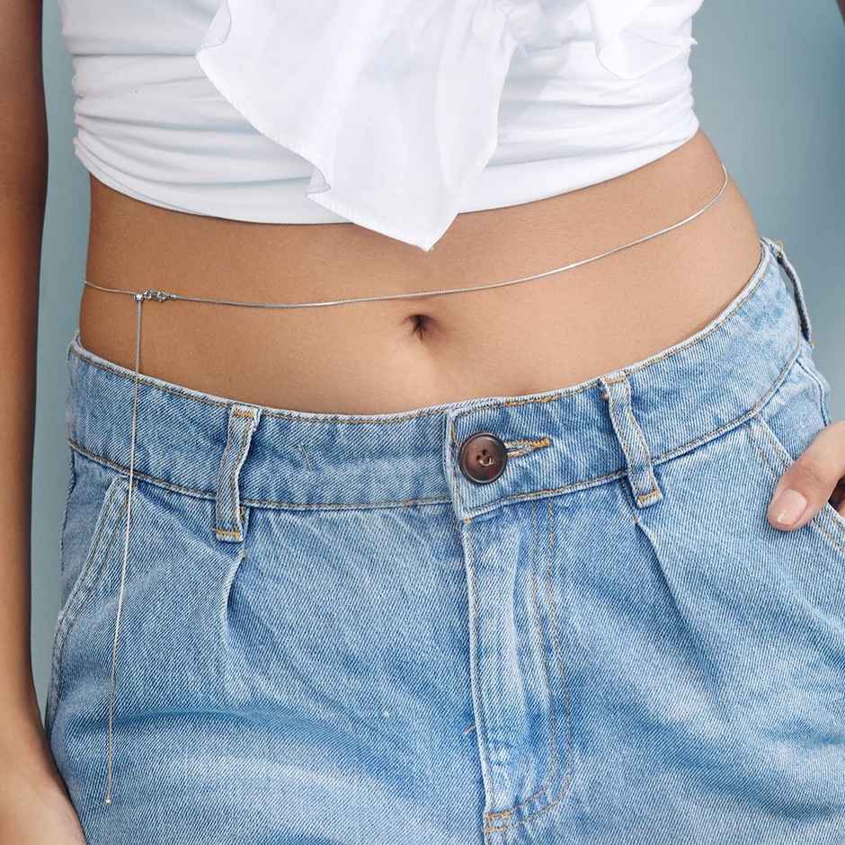 Zavya Rose Gold Plated 925 Sterling Silver Waist Chain