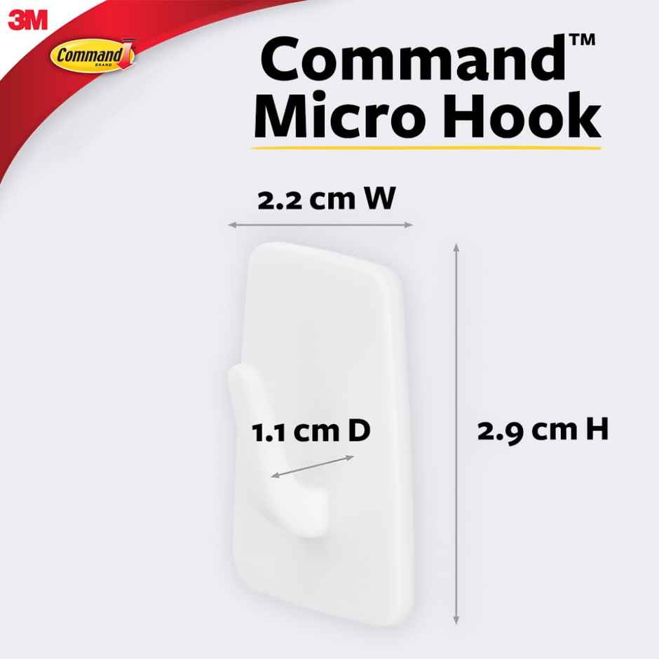 Command Micro Hooks | White Combo