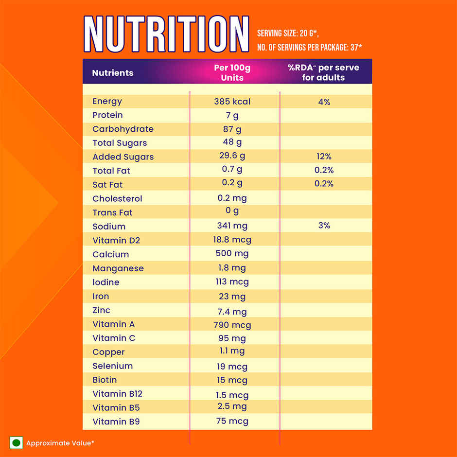 Bournvita 5 Star Magic Chocolate Drink Mix | For 7 - 9 years Kids