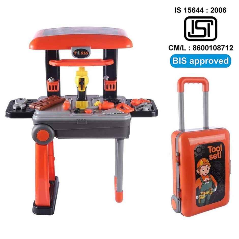 Wembley Construction Tool Trolley Kit | Pretend Play Mechanics Set for Kids