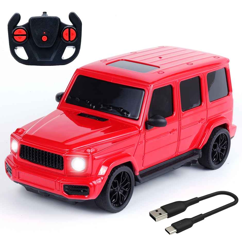 Wembley G Wagon RC Car High Speed Remote Control Car for Kids Rechargeable Car - Red