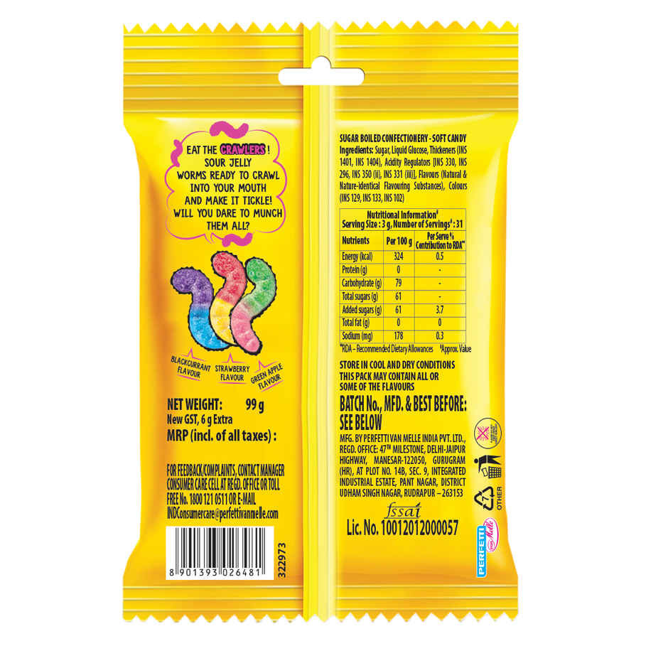 Chupa Chups Crawler Sour Soft Candy