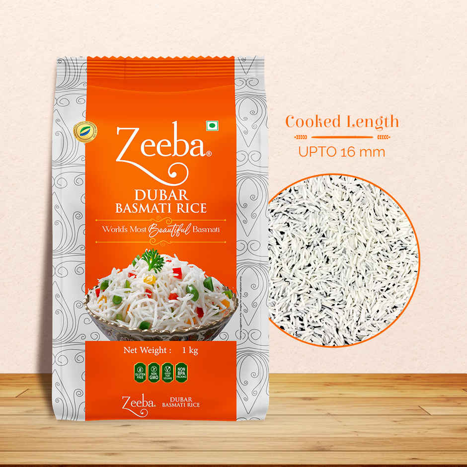 Zeeba Dubar Basmati 1121 Steam | Short Grain
