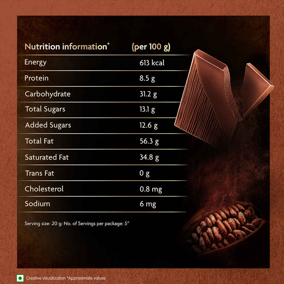 COTE D'OR 86% Dark Premium Belgian Chocolate Bar