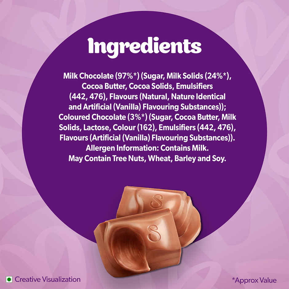 Cadbury Dairy Milk Silk Heart Blush Chocolate Bar Valentines Gift Pack(250gms) & Carlton London Gift Set - Fantasy Collection(80ml) Combo