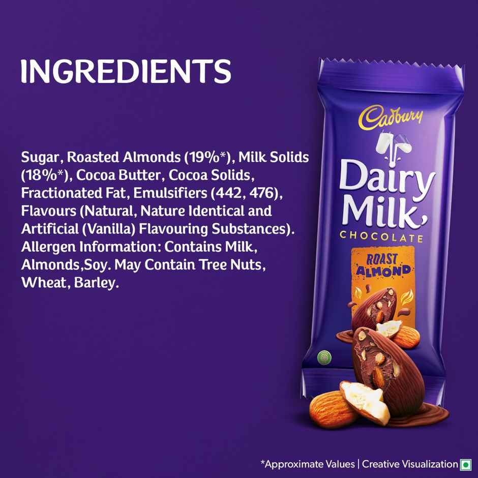 Cadbury Dairy Milk Roast Almond Chocolate Bar