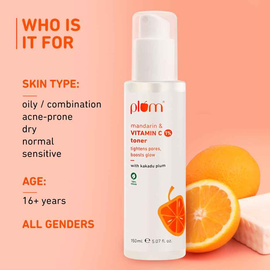 Plum 1% Vitamin C Toner with Mandarin & Kakadu Plum