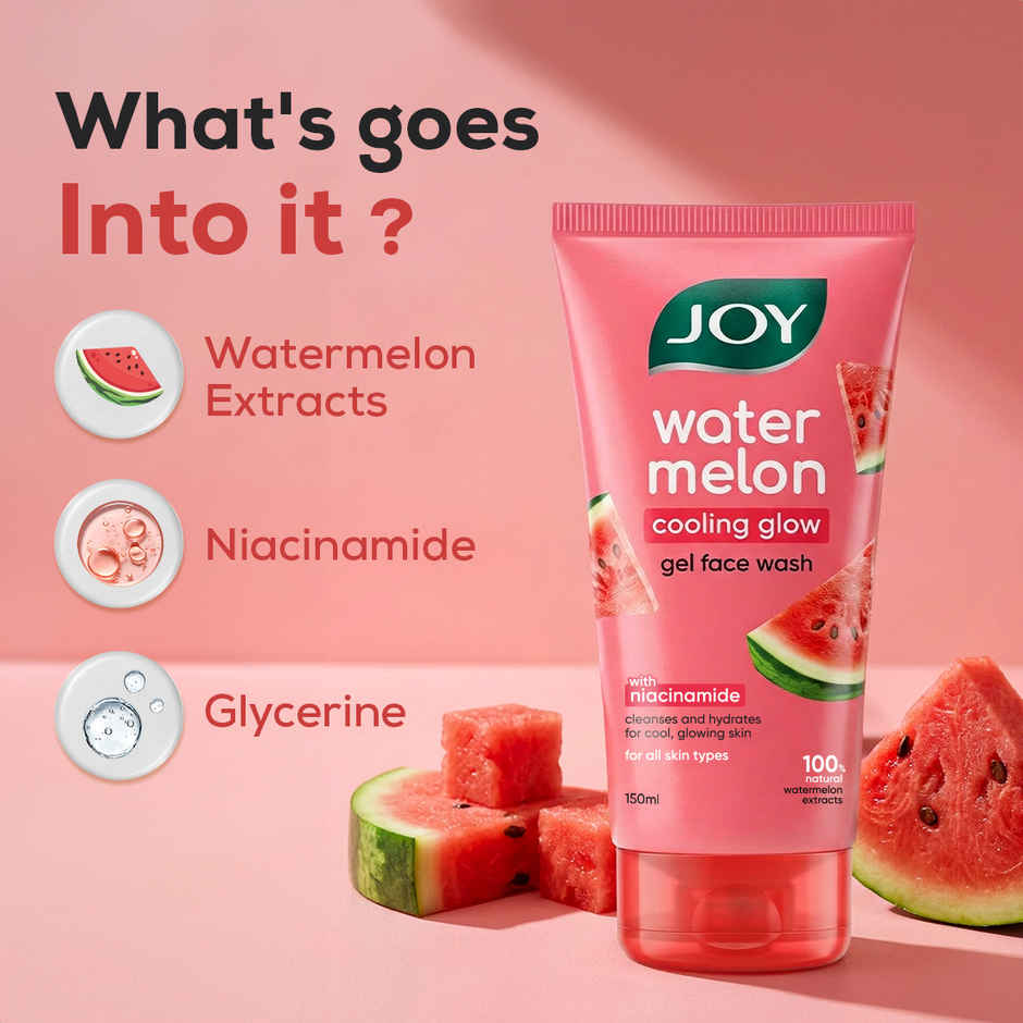 Joy Watermelon Cooling Glow Gel Face Wash