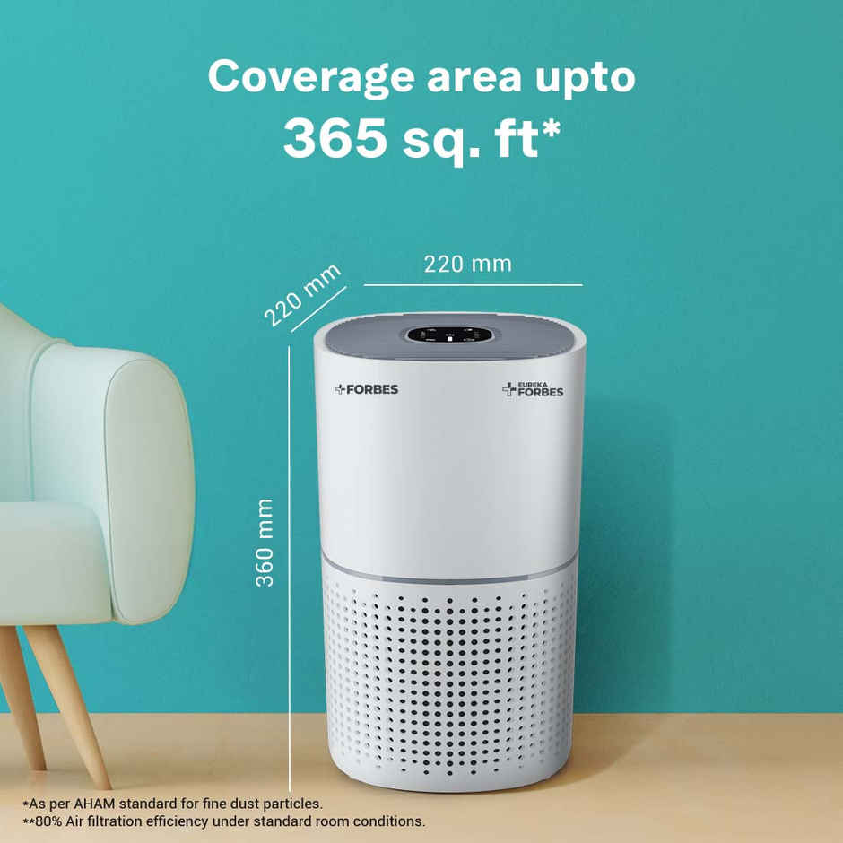 Eureka Forbes 270 Air Purifier for Home |True HEPA H13 Filter & Real-time AQI Indicator
