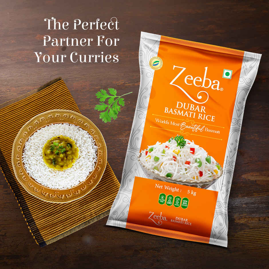 Zeeba Dubar Basmati 1121 Steam | Short Grain