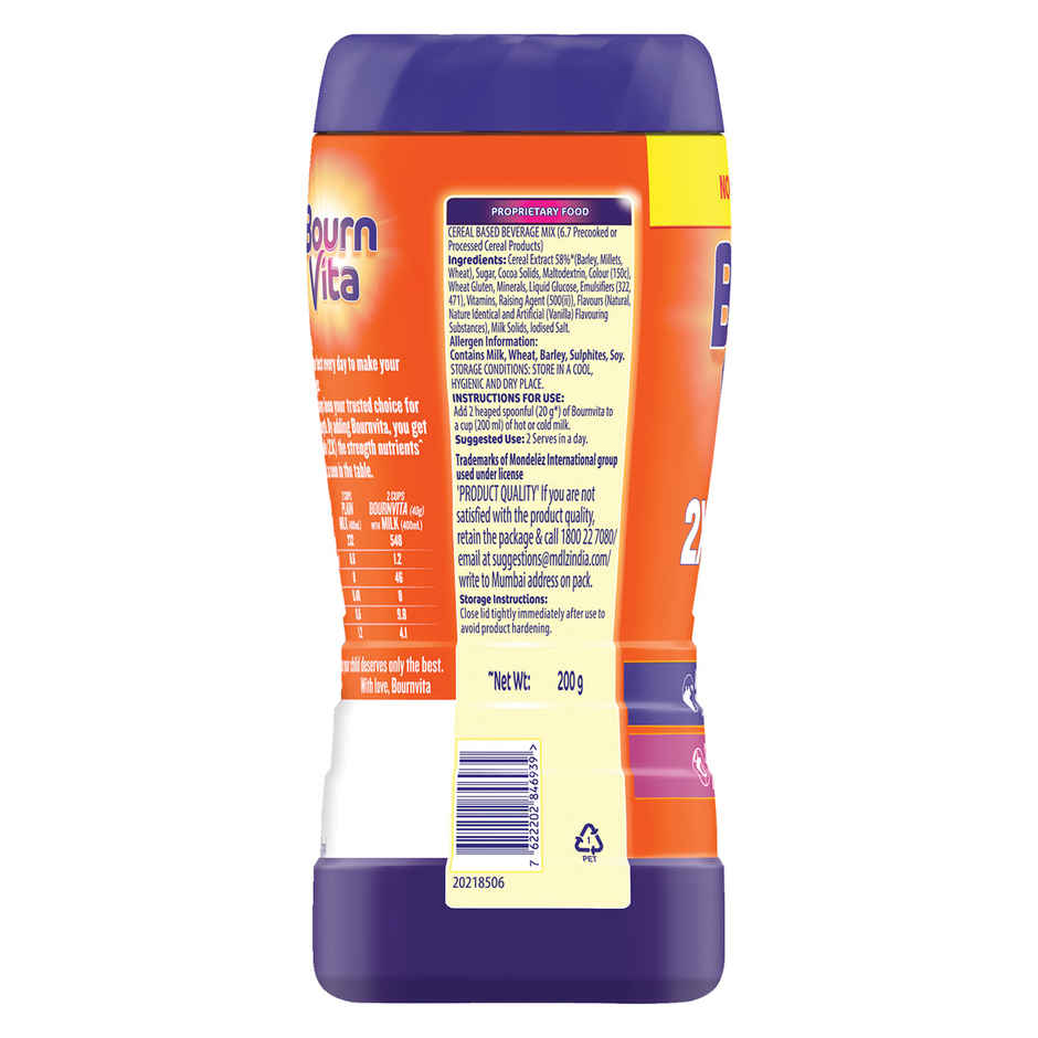 Bournvita Chocolate | Cereal Based Drink Mix Jar