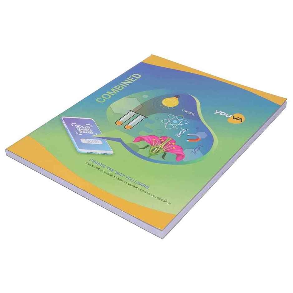 Navneet Youva | Combined Practical Book 1 Ruled / 1 Plain 96 Pages, 21.5 x 26.5 cm