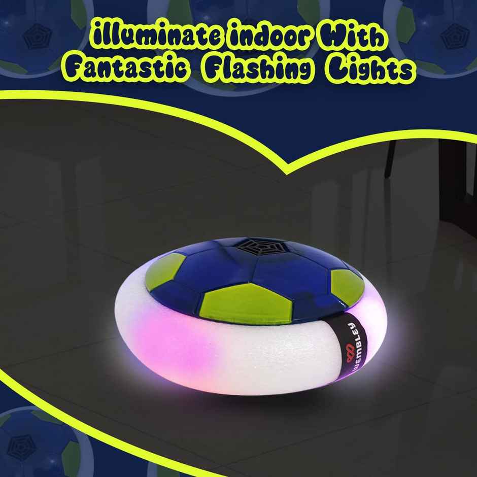 Wembley C-Type Usb Rechargeable Battery Powered Hover Football Indoohover Ball Soccer - Blue