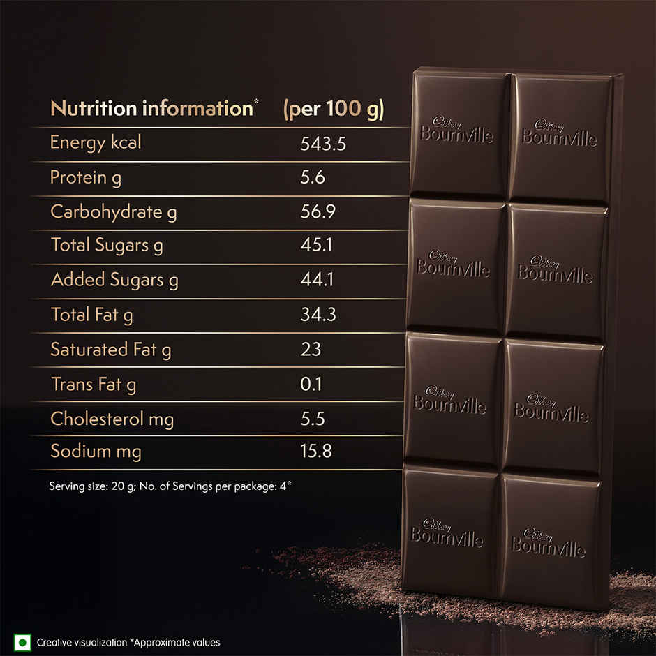 Cadbury Bournville Rich Cocoa 50% Dark Chocolate Bar