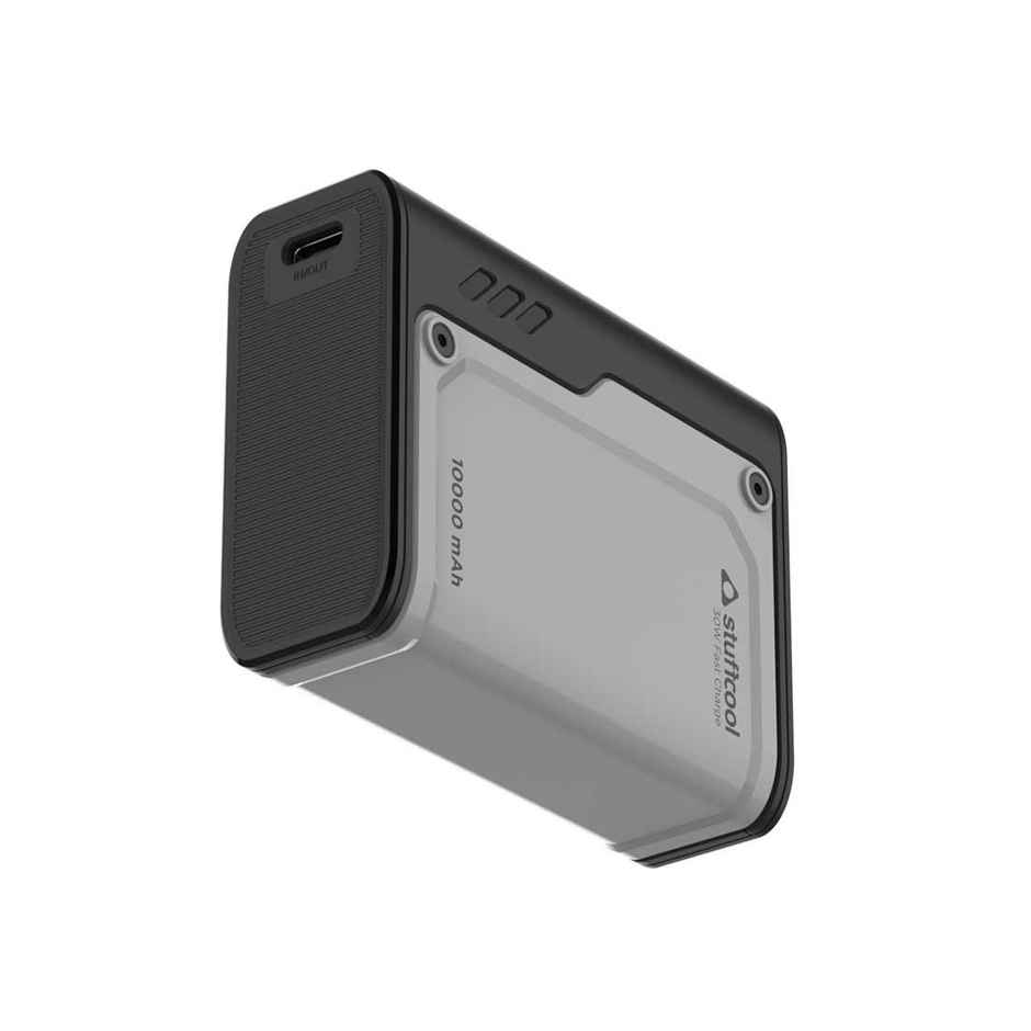 Stuffcool Mega Ii 30W Mini 10000 mAh Powerbank For Super Fast Chargingpixels Iphones - Grey