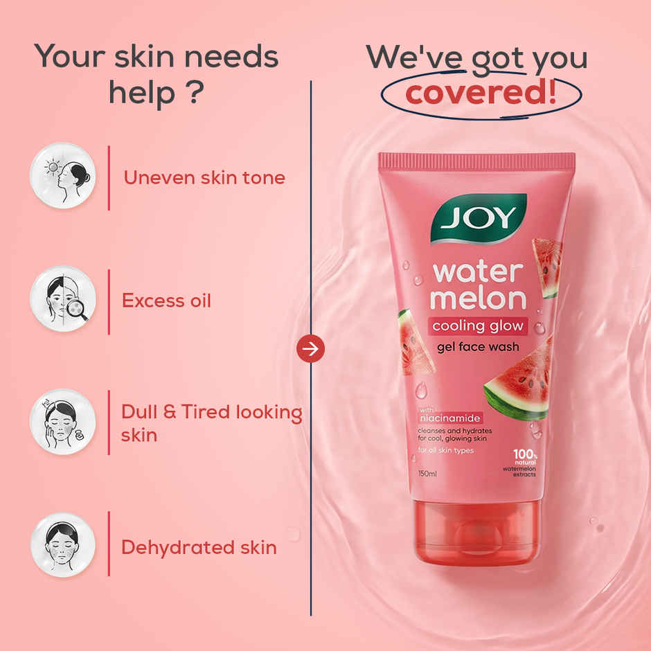 Joy Watermelon Cooling Glow Gel Face Wash