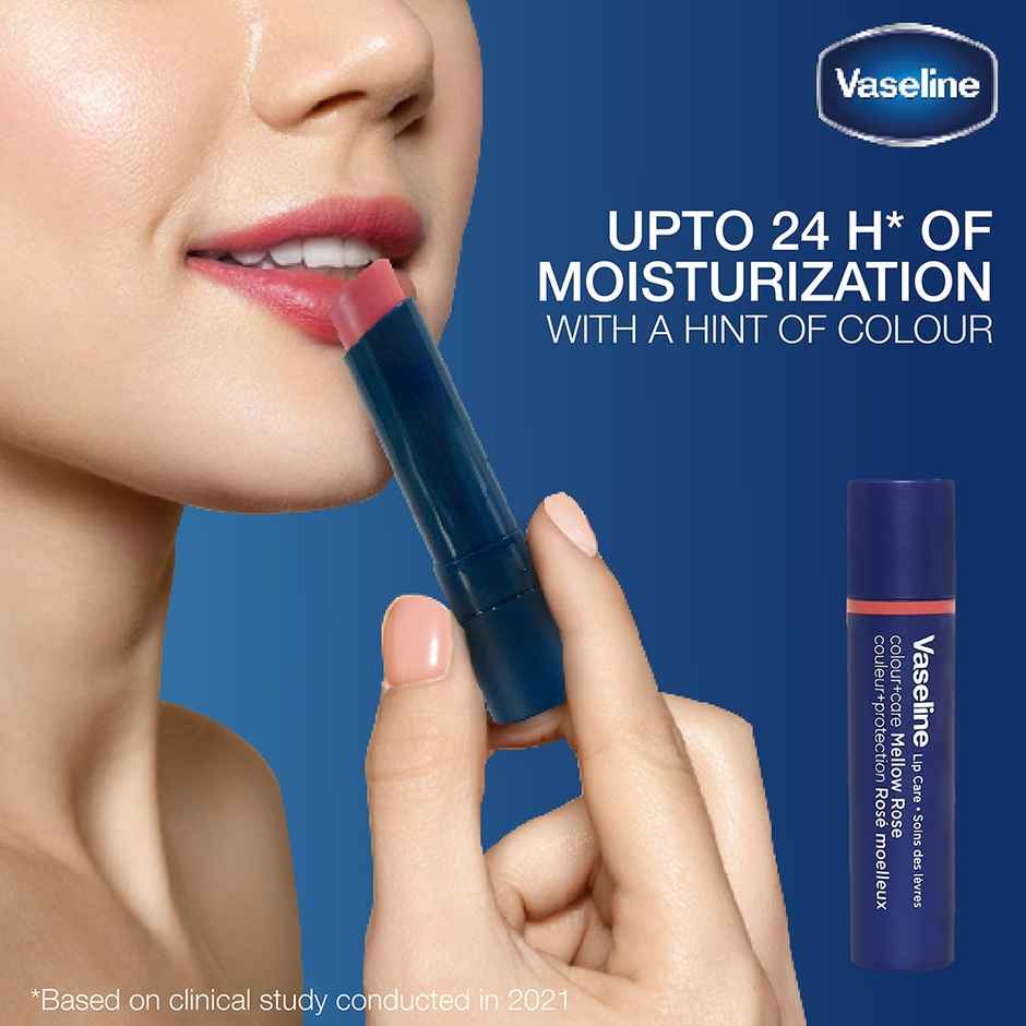 Vaseline Colour+Care Mellow Rose Tinted Lip Balm with Manuka Honey