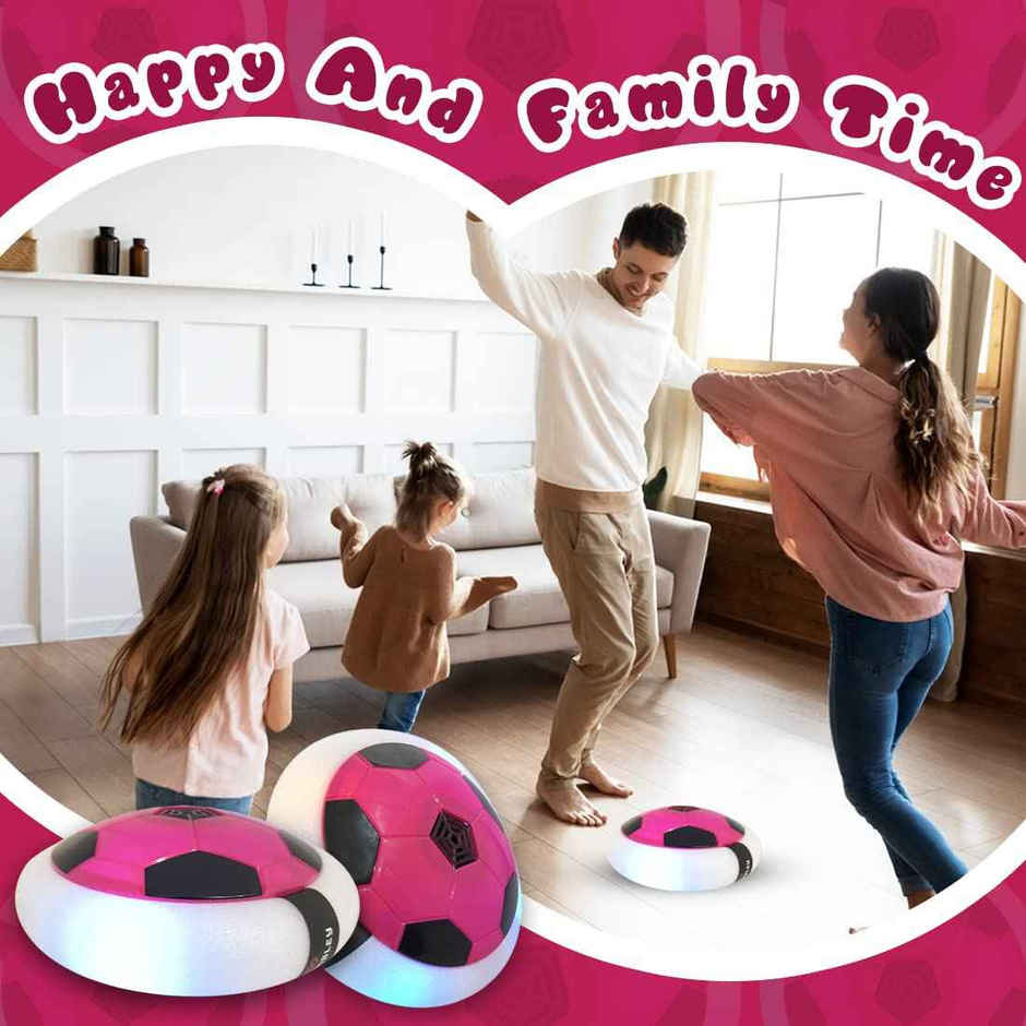 Wembley C-Type Usb Rechargeable Battery Powered Hover Football Indoohover Ball Soccer - Pink