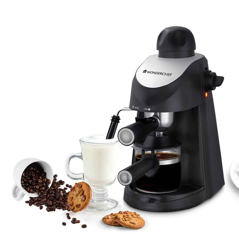 Wonderchef Regenta Espresso Coffee Maker | 5-Bar With Steamer