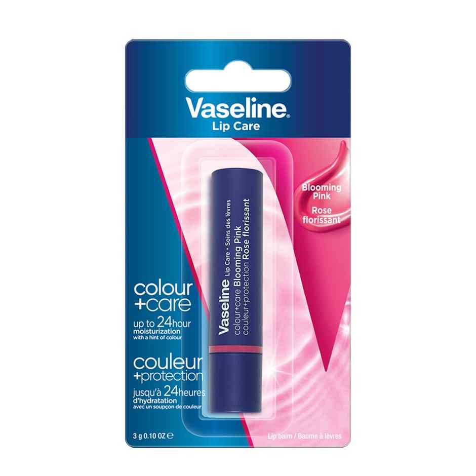 Vaseline Colour+Care Blooming Pink Tinted Lip Balm with Manuka Honey