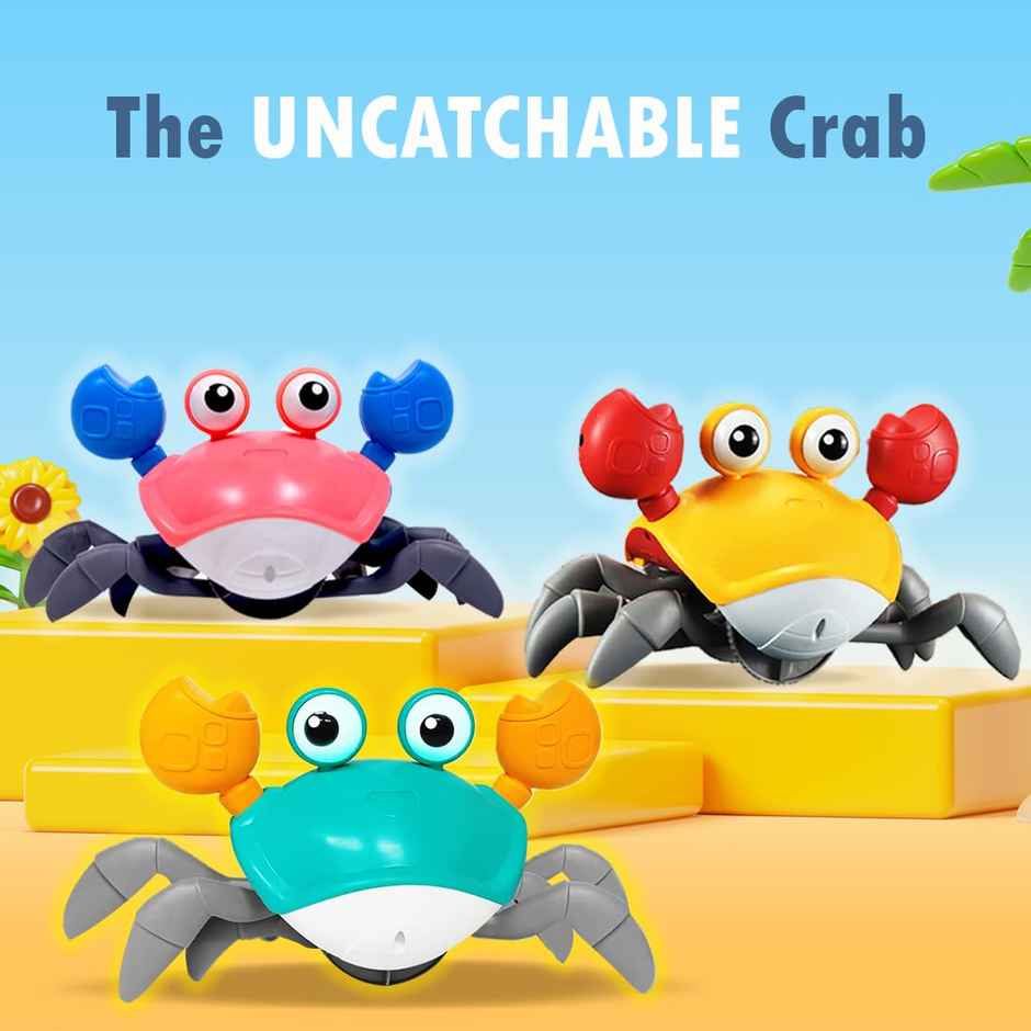 Wembley Baby Toys Rechargeable Crawling Crab Toy For Kids - Pink