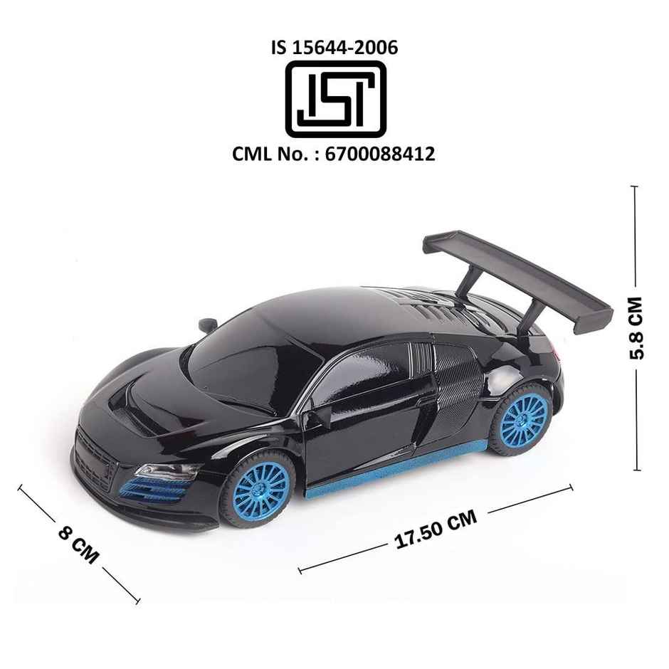 Wembley Rc Car High Speed Mini 1:24 Scale Usb Rechargeable Remote Control Car For Kids - Black