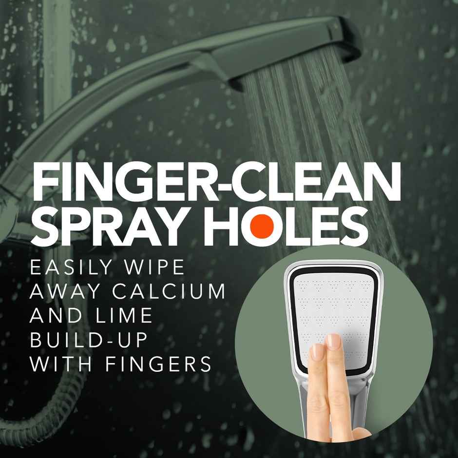 Lorazzo Luxe Hand Shower Set with 1.5 Meter Hose Pipe | SS 304) and Wall Hook