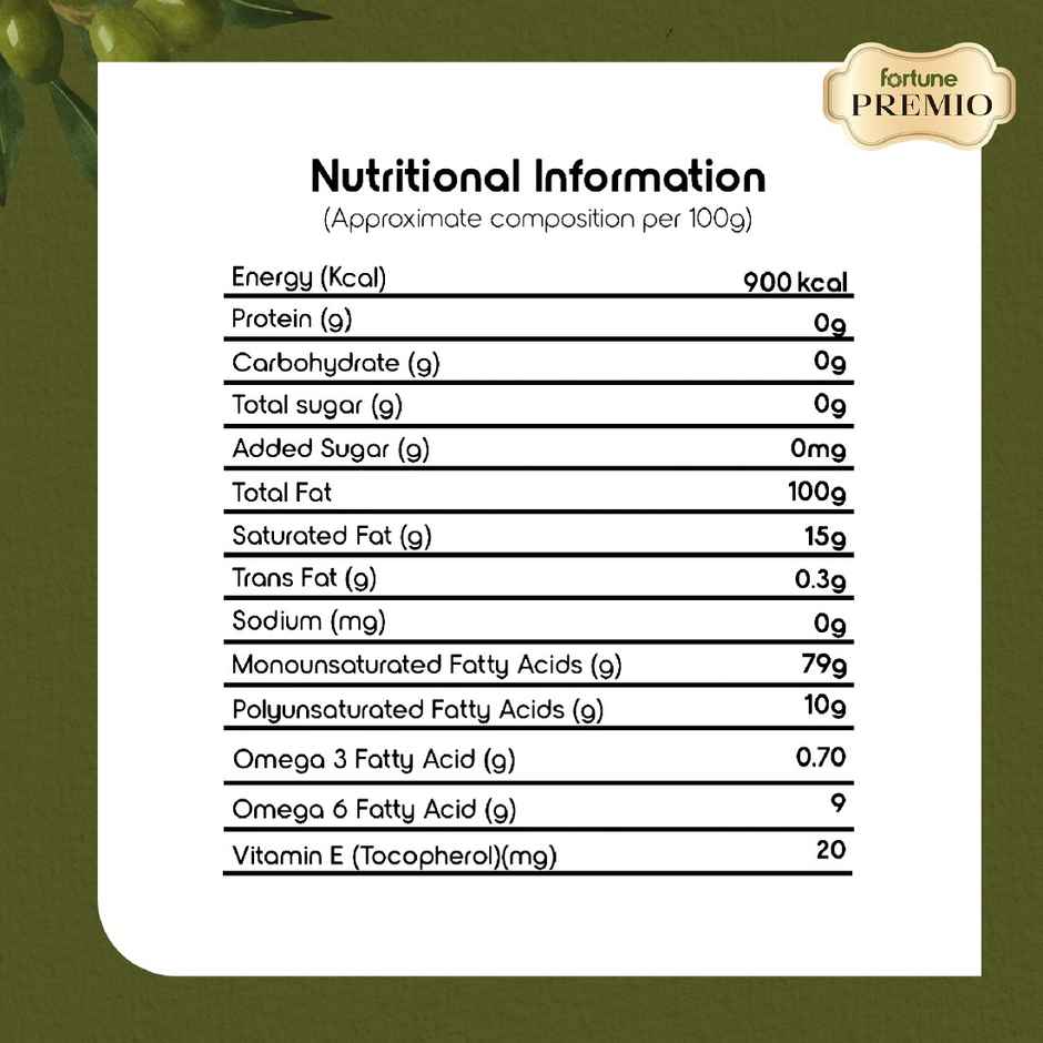 Fortune Premio Extra Light Olive Oil