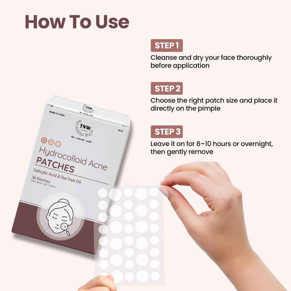 Hydrocolloid Pimple Patches with Salicylic Acid | Overnight Healing | Small & Large