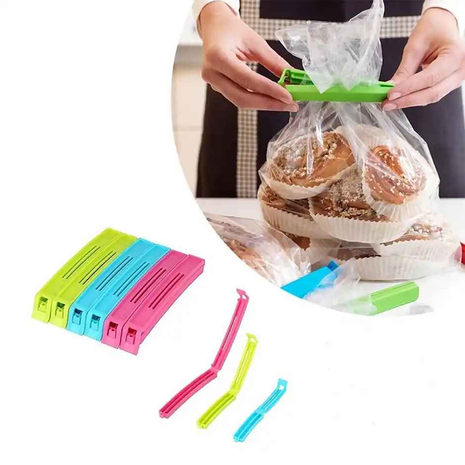 Daluci Reusable Food Bag Clips Set | Kitchen Sealing Clips | Assorted Colors